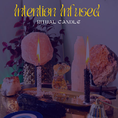 Intention-Infused Dressed Candles (4inch)